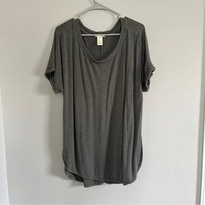 Matty M Green Relaxed Short Sleeve T-Shirt Tunic Top XL